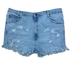 Wrangler Distressed Cut Off Jean Shorts